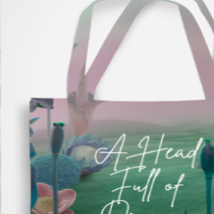 A Head Full of Dreams AOP Zipper Tote Bag – Dreamy Nature Background