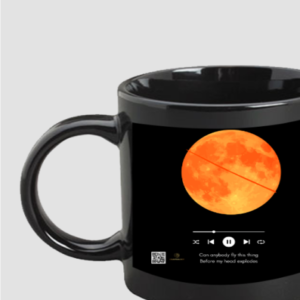 Black Coffee Mug (11oz) – Can Anybody Fly This Thing Before My Head Explodes Design