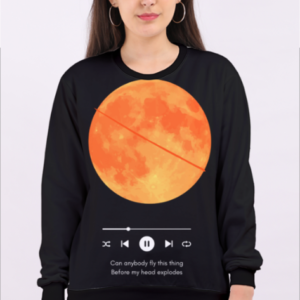 Female AOP Sweatshirt – Can Anybody Fly This Thing Before My Head Explodes Design
