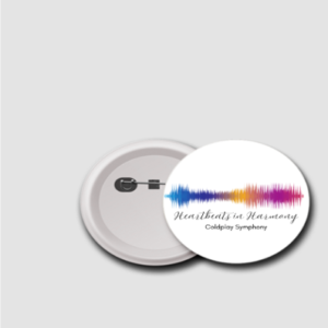 Heartbeats in Harmony – Trendy Badge