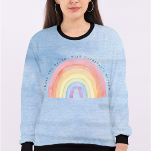 AOP Sweatshirt (S-5XL) – Chase the Dream, with a Coldplay Stream Design