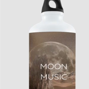 750ml Sipper Bottle – Moon Music Ivory Moon Design