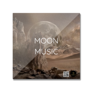 Square Fridge Magnet – Moon Music Ivory Moon Design