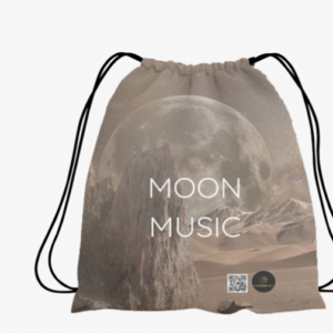 AOP Drawstring Bag – Moon Music Ivory Moon Design