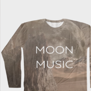 Female AOP Full Sleeve Tee – Moon Music Ivory Moon Design