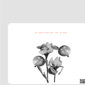 Square Mouse Pad – The Lights Go Out and I Can’t Be Saved Parachute Floral Design