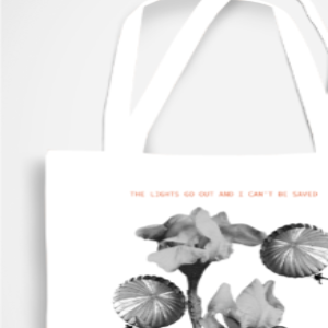 AOP Non-Zipper Tote Bag – The Lights Go Out and I Can’t Be Saved Parachute Floral Design