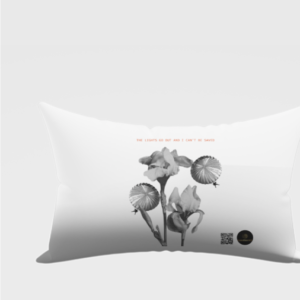 AOP Pillow Cover – The Lights Go Out and I Can’t Be Saved Parachute Floral Design