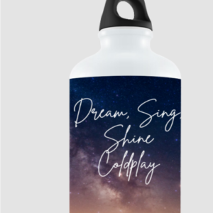 750ml Sipper Bottle – Dream, Sing, Shine, Coldplay Starry Night Design