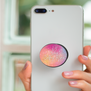 PopGrip (4cm) – Eat, Sleep, Coldplay, Repeat Glittery Design