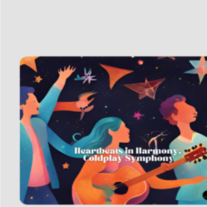 Mouse Pad – Heartbeats in Harmony, Coldplay Symphony