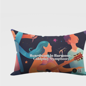 AOP Pillow Cover – Heartbeats in Harmony, Coldplay Symphony (18X28 size)