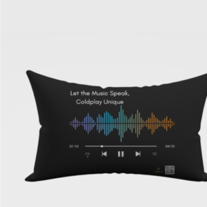 AOP Pillow Cover – Let the Music Speak, Coldplay Unique
