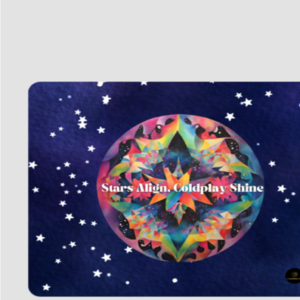 Mouse Pad – Stars Align, Coldplay Shine