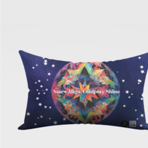 AOP Pillow Cover – Stars Align, Coldplay Shine (18X28 size)