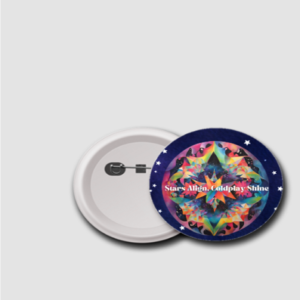 Badge – Stars Align, Coldplay Shine (75mm)