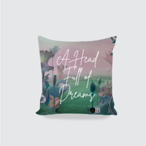 AOP Cushion Cover - A Head Full of Dreams | Dreamy Nature Aesthetic