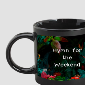 Black Coffee Mug 11oz - Hymn for the Weekend | Mystical Forest Design