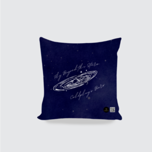 AOP Cushion Cover - Fly Beyond the Stars, Coldplay’s Bars | Cosmic Galaxy Design