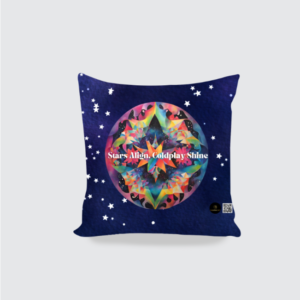 AOP Cushion Cover - Stars Align, Coldplay Shine | Cosmic Geometric Design