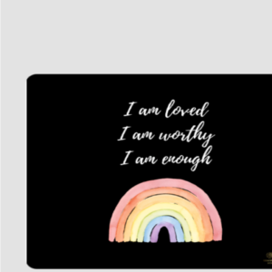 I Am Worthy – Inspirational Mousepad