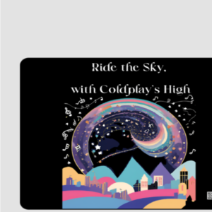 Square Mouse Pad – Ride the Sky, with Coldplay's High | Vibrant Cityscape