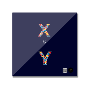 Fridge Magnet – X & Y Typography | Colorful Geometric Design