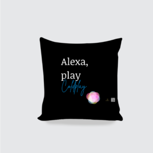 AOP Cushion Cover 16x16 – Alexa Play Coldplay | Colorful Ball Design