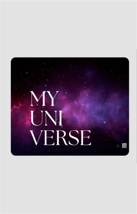 Mouse Pad (Square) – My Universe | Starry Purplish Black Background