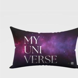 AOP Pillow Cover – My Universe | Starry Purplish Black Background
