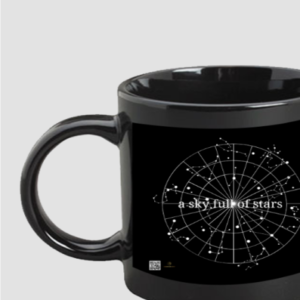 Black Coffee Mug – A Sky Full of Stars | Horoscope Constellation Circle