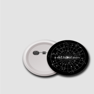Badge (58mm)– A Sky Full of Stars | Horoscope Constellation Circle