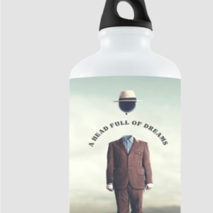 Sipper Bottle (750ml) – A Head Full of Dreams | Surreal Floating Head Design