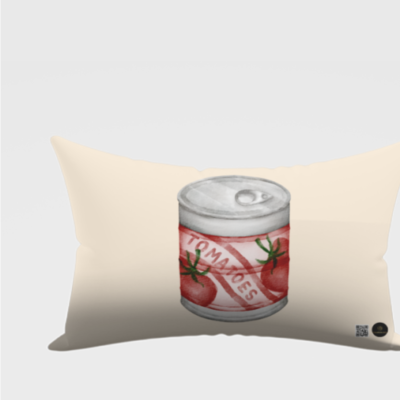 AOP Pillow Cover – Tomatoes Can Design | Retro Grocery Aesthetic | 18x28
