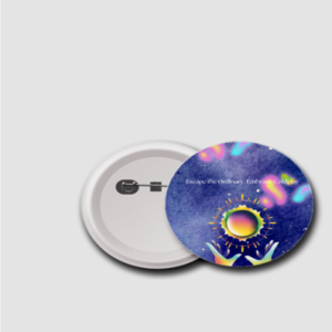 Escape the Ordinary, Embrace Coldplay – Badge (44mm)