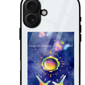 Escape the Ordinary, Embrace Coldplay – iPhone 16 Plus Glass Case