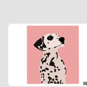 Square Mouse Pad – Dalmatian Dog | Stylish Pink Background Design