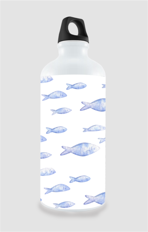 Sipper Bottle (750ml) – Swimming Fishes | Artistic Marine Life Design