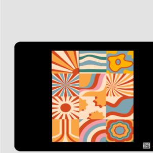 Square Mouse Pad – Vibrant Fusion | Colorful Artistic Collage