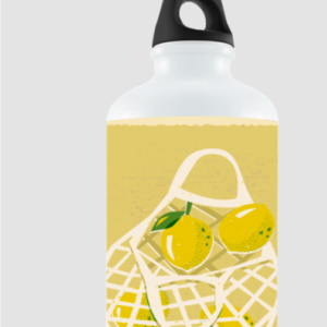 750ml Sipper Bottle – Lemons in a White Net Bag Artistic Illustration