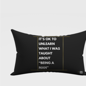18x28 AOP Pillow Cover – "It's OK to Unlearn" Motivational Design