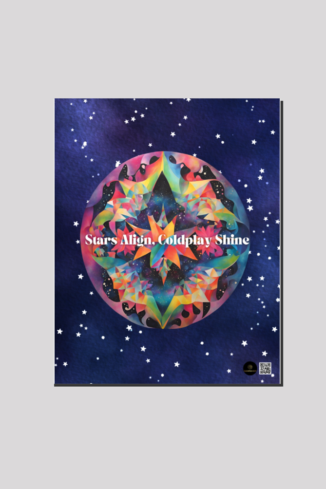 Canvas (16x20 inches) – Stars Align, Coldplay Shine