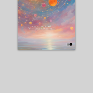 Poster(10X10 size) – Chase the Dream, with Coldplay’s Stream | Sunrise Cliff View Design