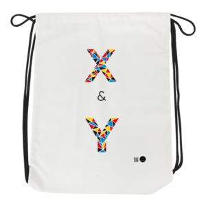 X&Y Drawstring Bag – Geometric Coldplay-Inspired Design