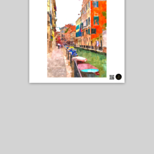 Poster (10x10) – Trendy Colorful Street | Vibrant Urban Aesthetic