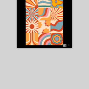 Poster (10x10) – Vibrant Fusion | Colorful Artistic Collage