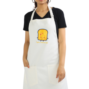 Apron - I Got a Crust on You Design (White)