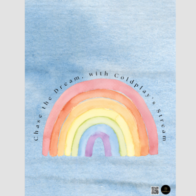 A3 Poster – Chase the Dream, with a Coldplay Stream Design