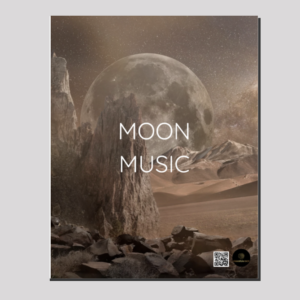 16x20 Canvas – Moon Music Ivory Moon Design