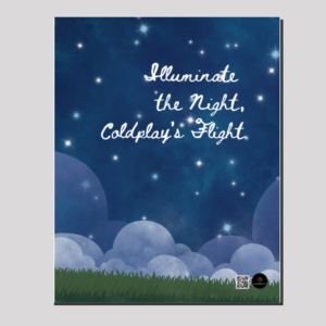 16x20 Canvas Print – Illuminate the Night, Coldplay’s Flight Starry Mountain Design